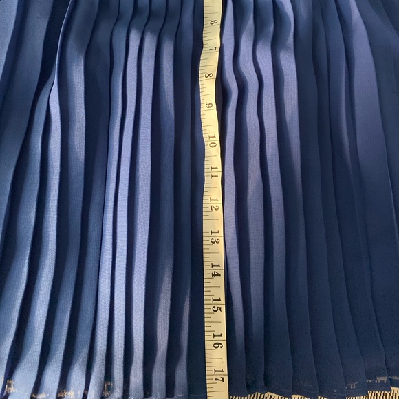 Blue mini plaid skirt. Size S - Picture 2 of 6